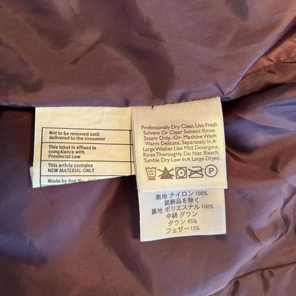 Eddie Bauer Burgundy Goose Down Puffer Vest Women's Medium EB700 Fill Power EUC - Picture 5 of 12